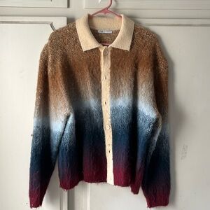 Zara Multicolor Gradient Cardigan